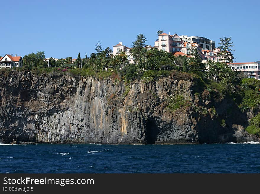 Rocks on south coast of Madeira. Rocks on south coast of Madeira