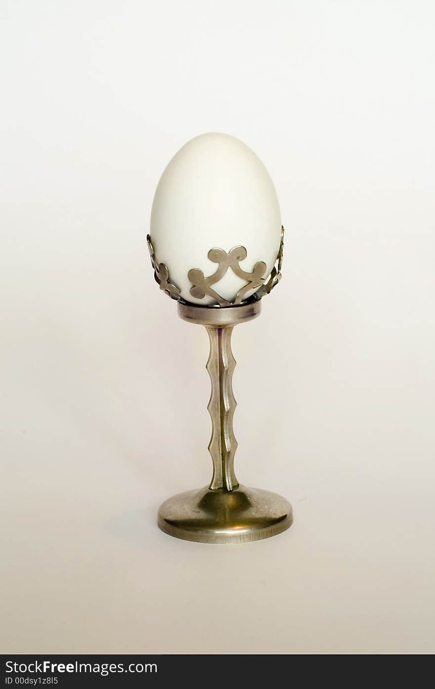 An egg in the holder. An egg in the holder