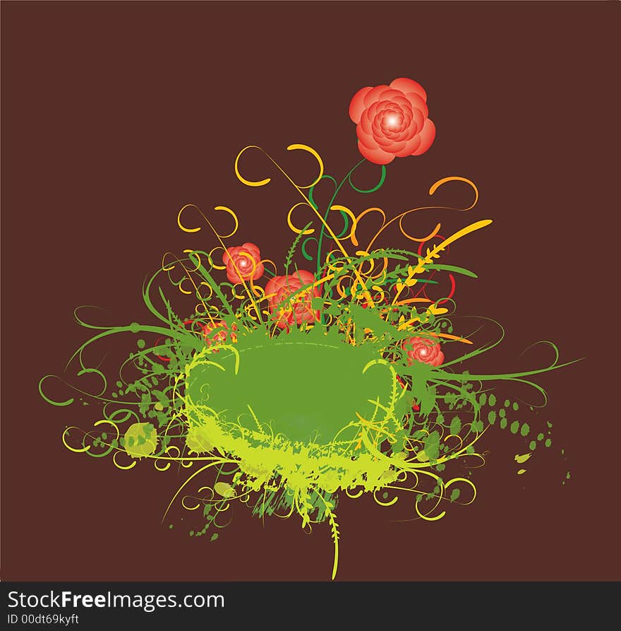 Illustration graphic of abstract background with floral design. Illustration graphic of abstract background with floral design