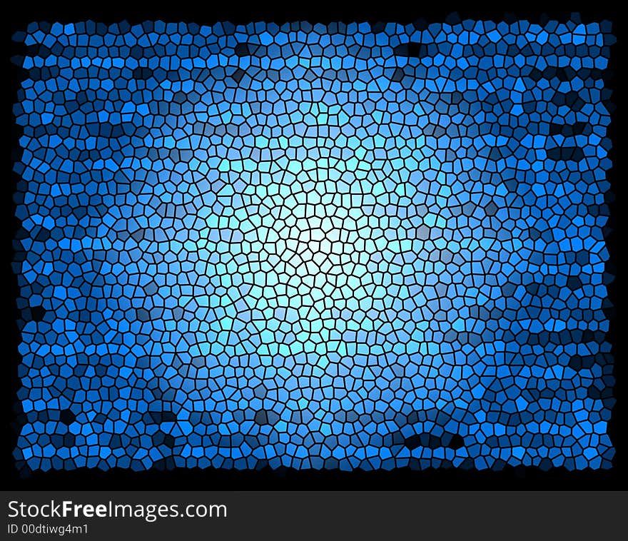 View of human cell during radiation