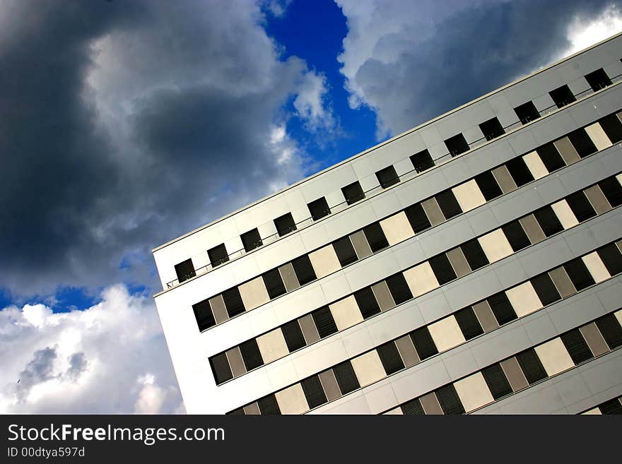 Cloudy facade