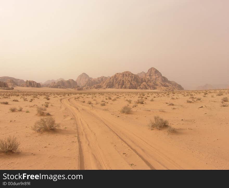 Beyond the hills of Rum, and into the sands of the open desert. Beyond the hills of Rum, and into the sands of the open desert.