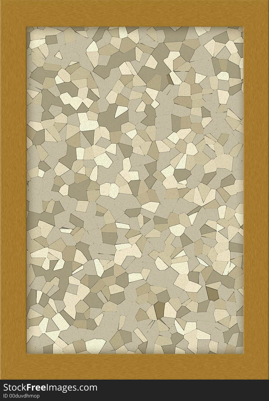 Illustration of the brown corkboard