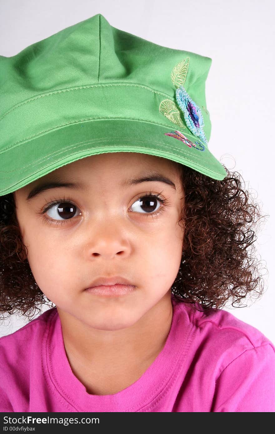 Girl In Green Hat