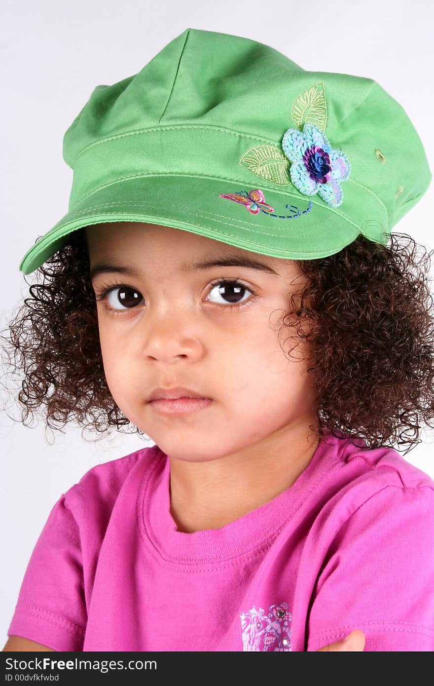 Girl In Green Hat