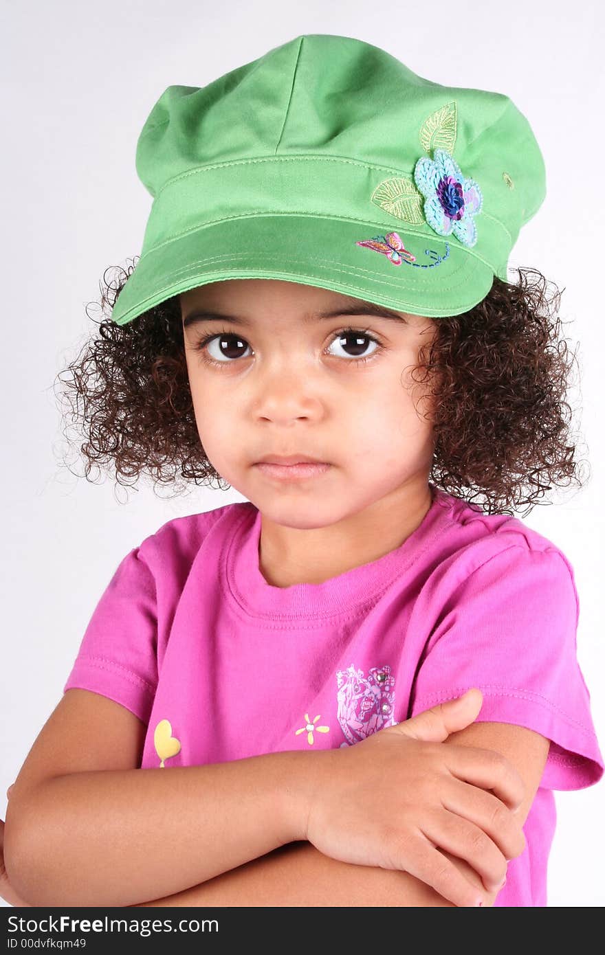 Girl In Green Hat