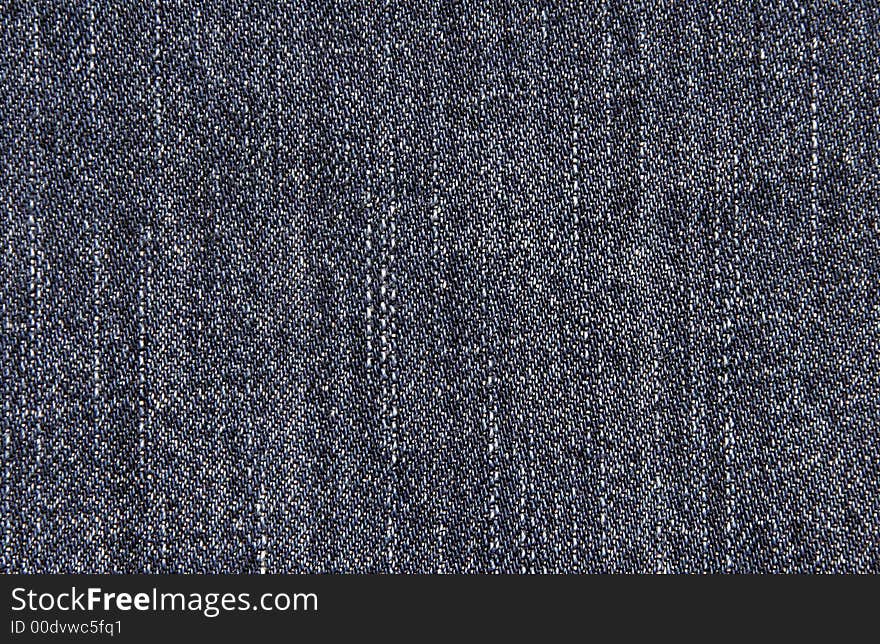 Close-Up Of Blue Denim Cloth - Jeans Background