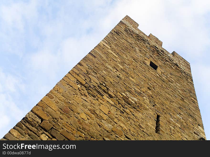 Tower of an old  fortress