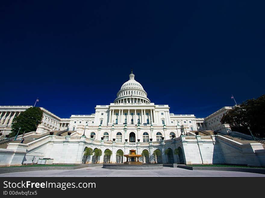 U.S. Capitol on a sunny day