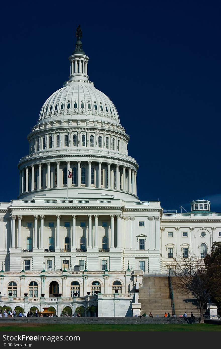 U.S. Capitol On A Sunny Spring