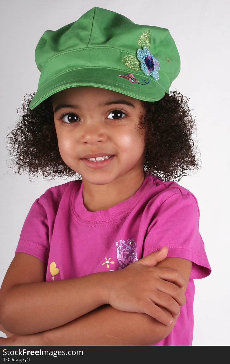 Girl In Green Hat