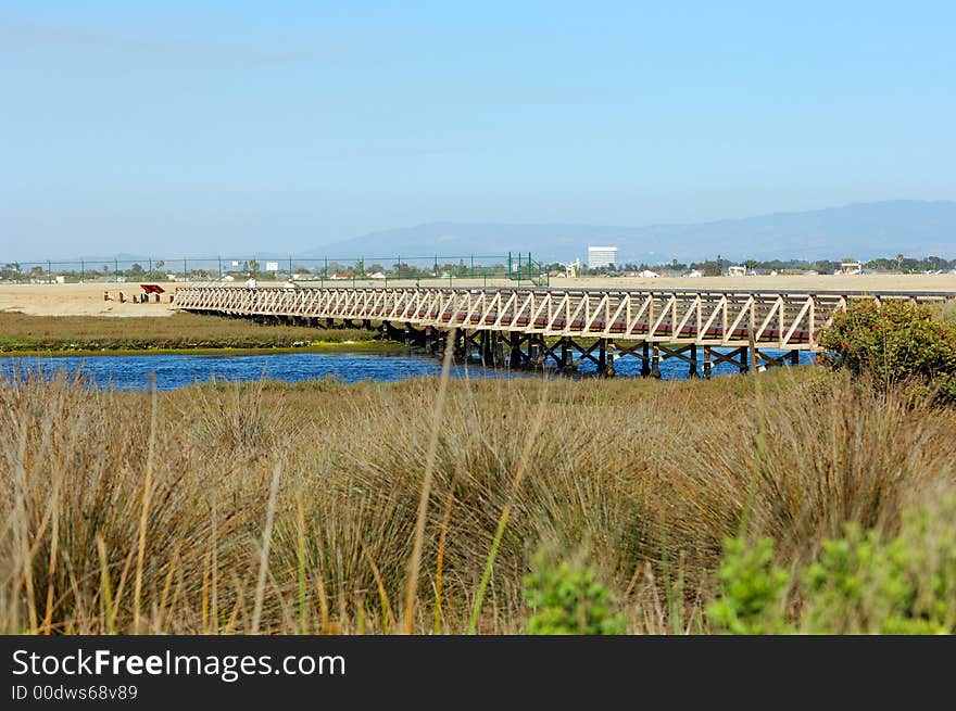 Wooden Pedestrian Bridge