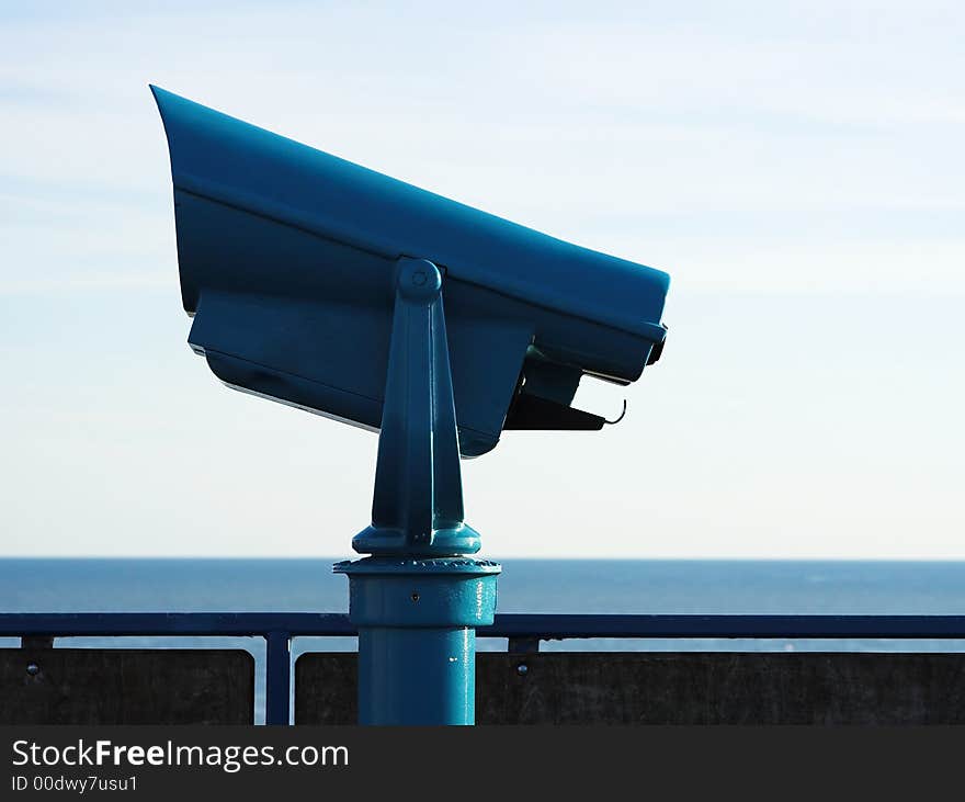 Pier binocular on the pier