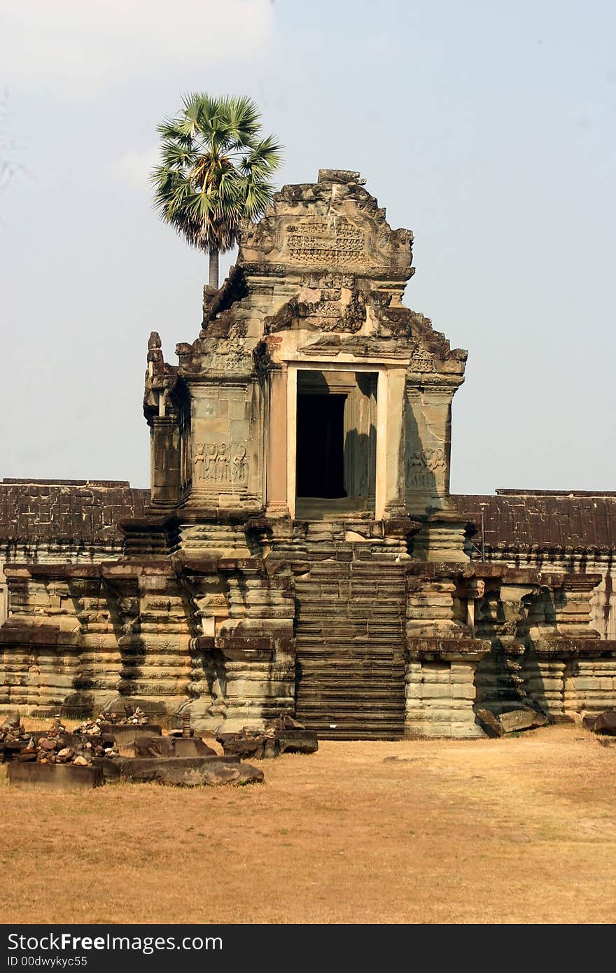 Ancient building located in the grounds of Angkor Wat, Siem Reap, Cambodia. Ancient building located in the grounds of Angkor Wat, Siem Reap, Cambodia