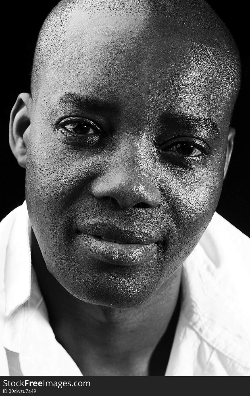 A man model portrait in the studio. A man model portrait in the studio