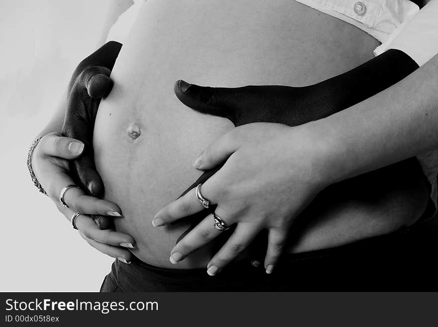 A woman model portrait in the studio. A woman model portrait in the studio