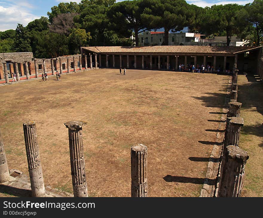 Pompei, ruins from the volcano eruption, in Naples Italy