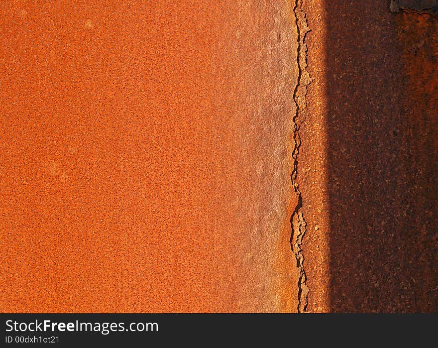 Rusty Iron on a weathered girder