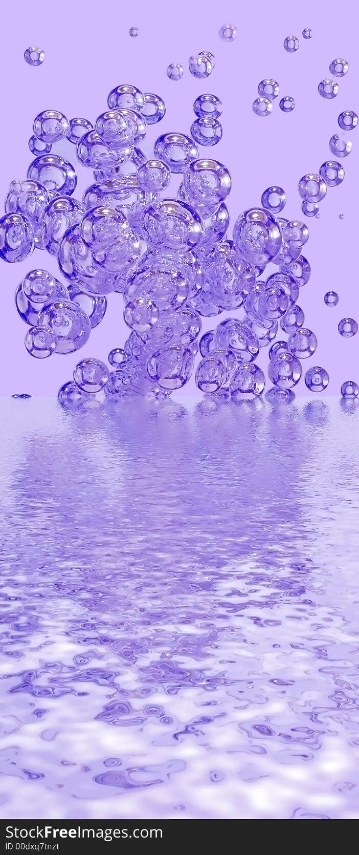 Purple bubble reflections