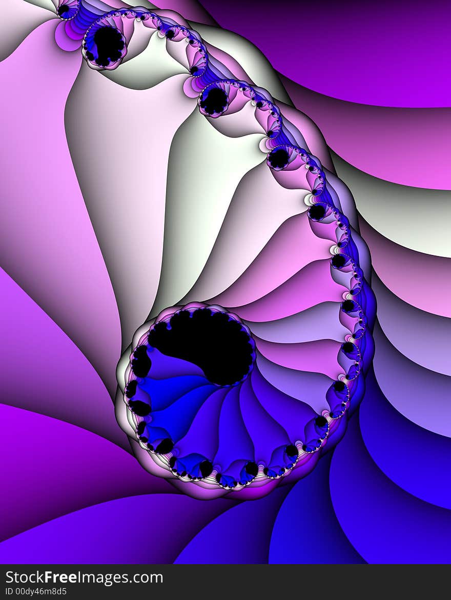 Abstract fractal image resembling twisted silk. Abstract fractal image resembling twisted silk