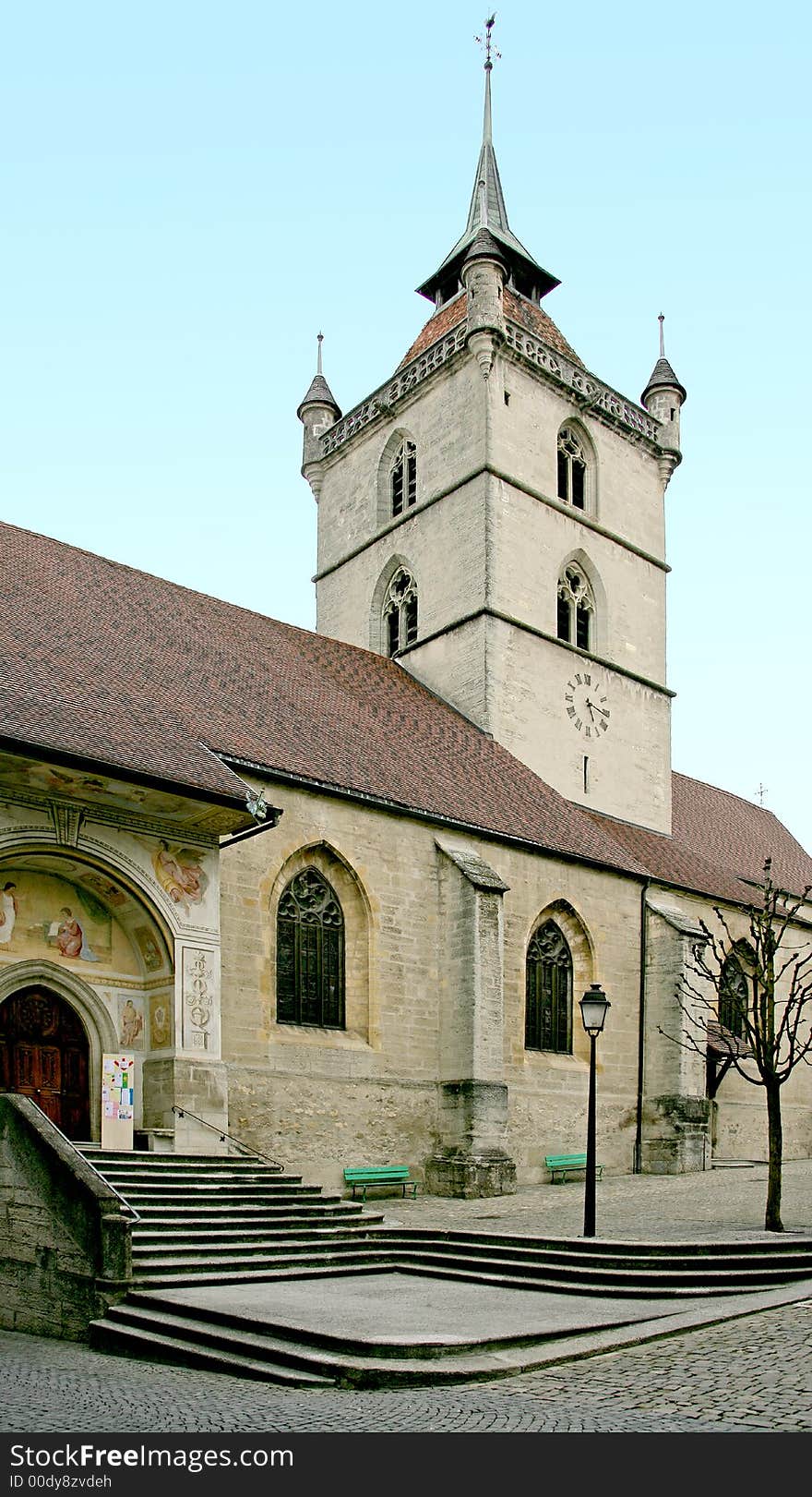 Old Church in Estavayer. Switzerland. Old Church in Estavayer. Switzerland