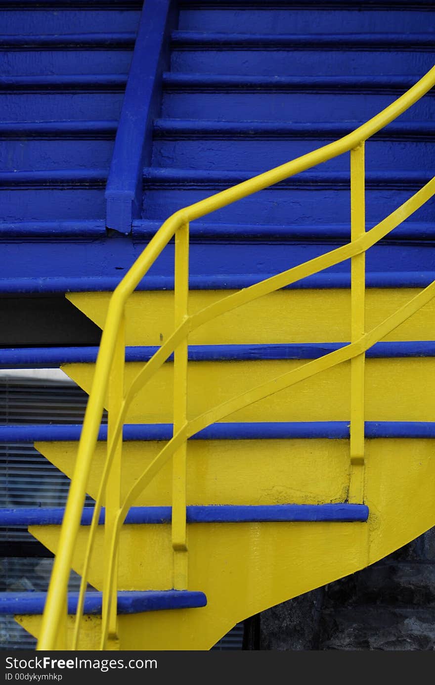 Stairway detail in Montreal