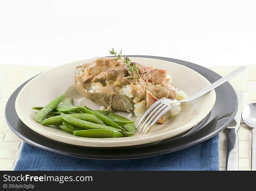 Baked Potato And Gravy