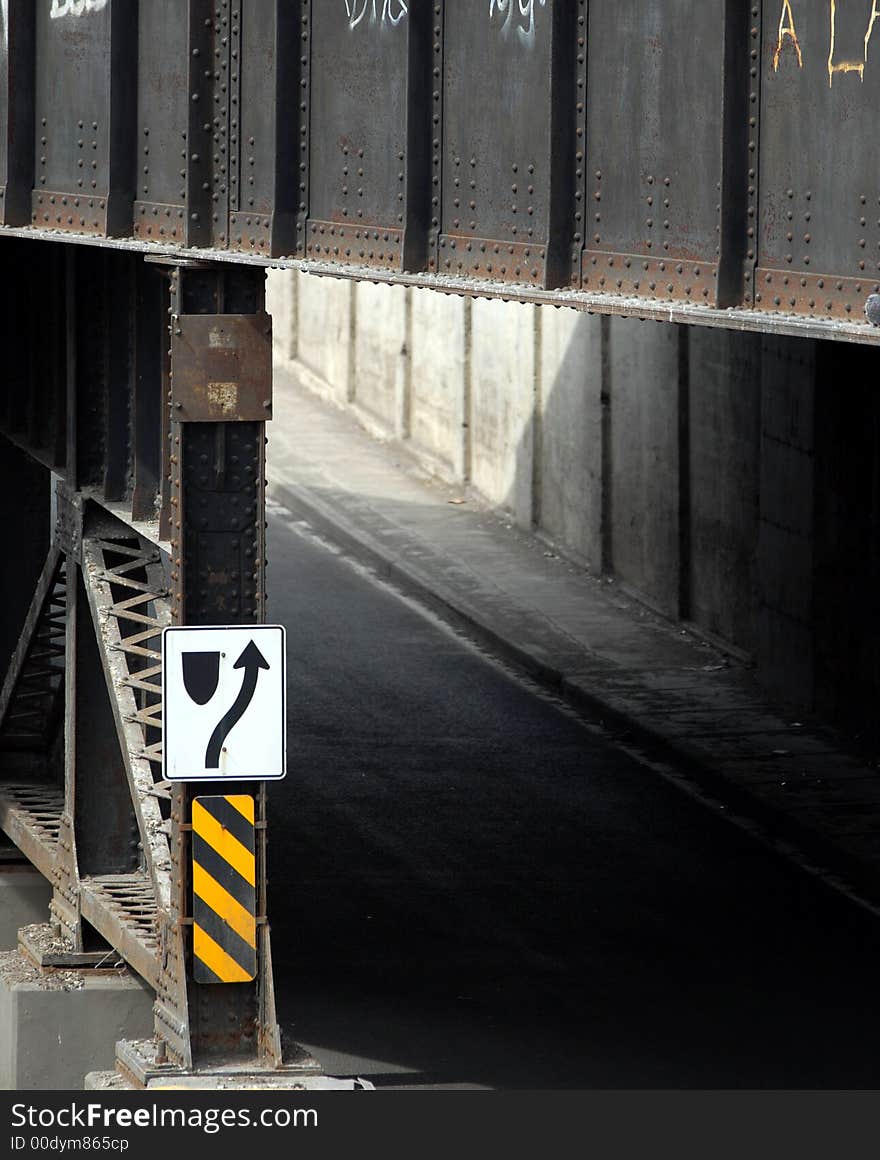 Train overpass in montreal