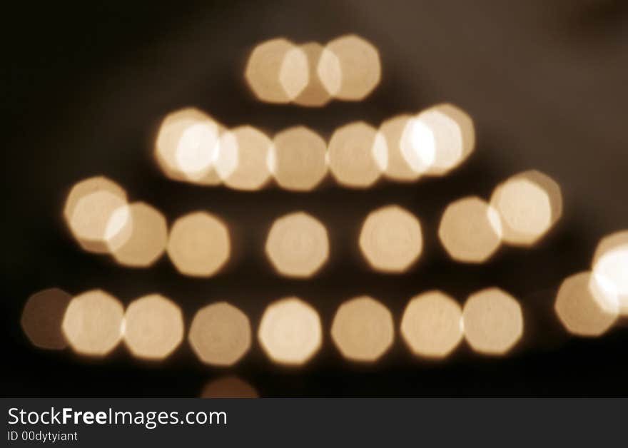 Candle Flames Abstract - Out Of Focus Lights In Dim Room, Background