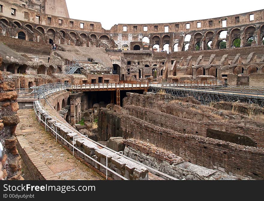 The Inside View Of Colosseum