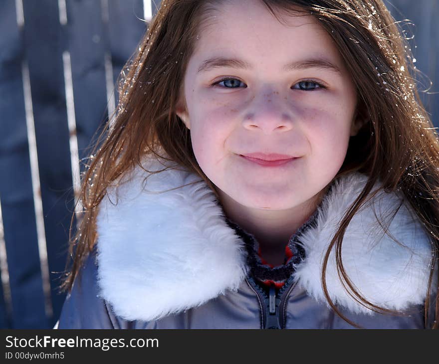 Adorable Snow Girl