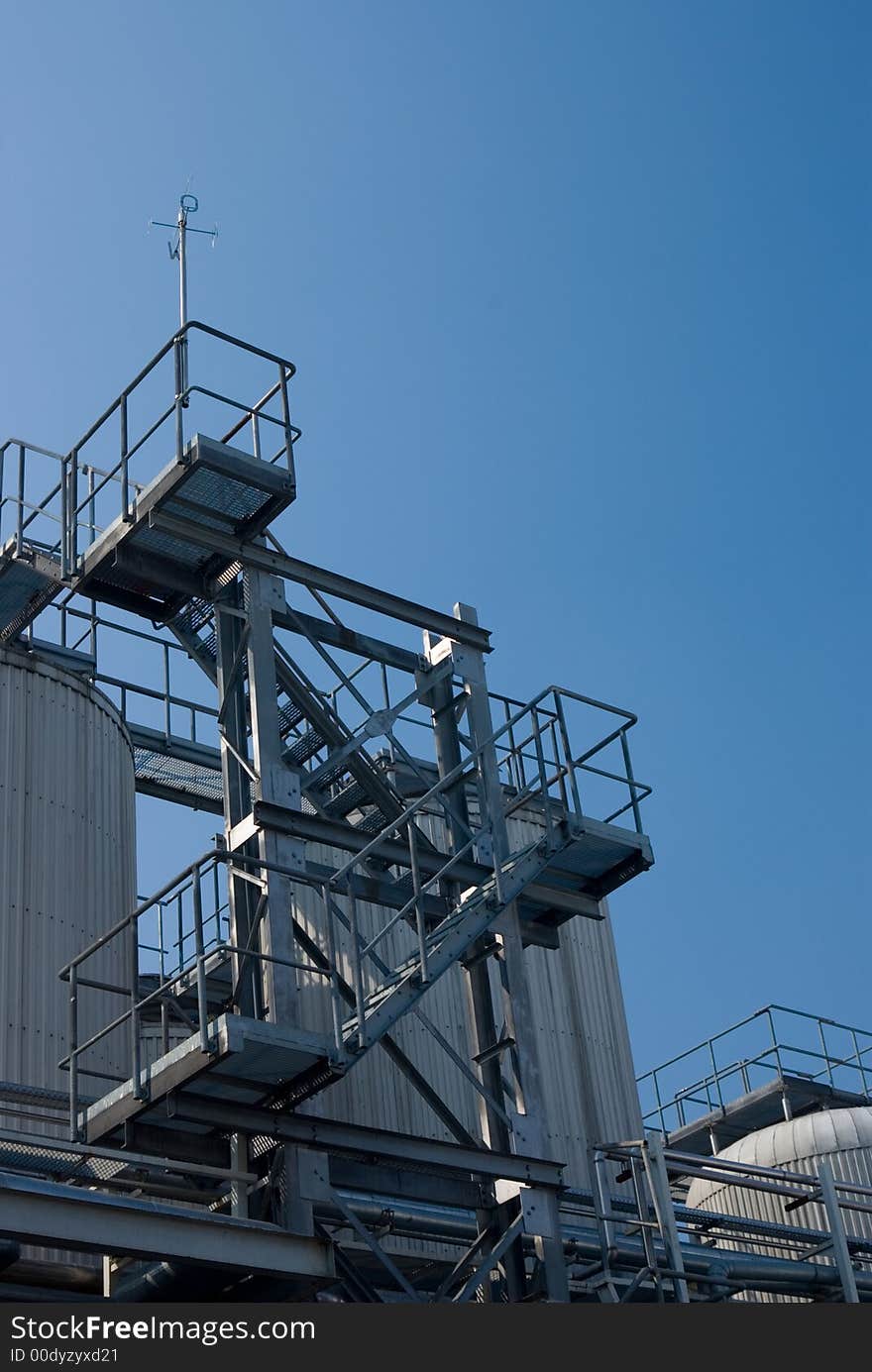 Stairs to the blue sky