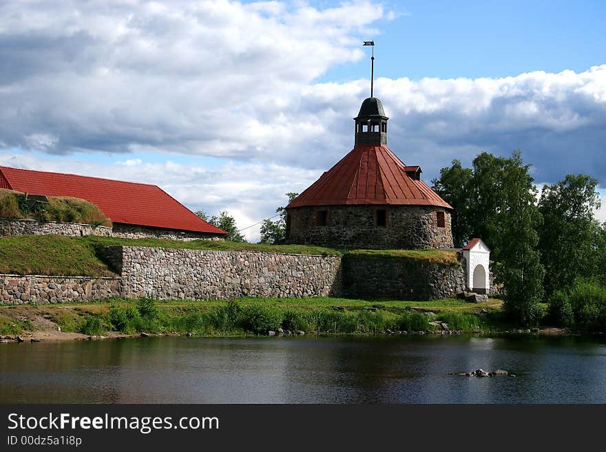 Travel to Kareliya by car. Vicinities lake Ladoga. An ancient Russian fortress. Travel to Kareliya by car. Vicinities lake Ladoga. An ancient Russian fortress.