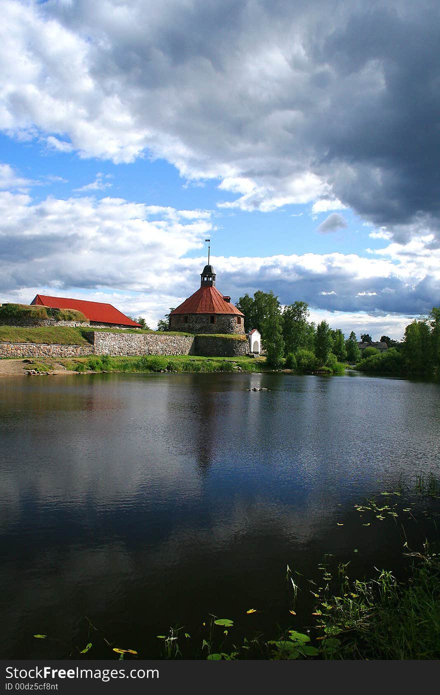 Travel to Kareliya by car. Vicinities lake Ladoga. An ancient Russian fortress. Travel to Kareliya by car. Vicinities lake Ladoga. An ancient Russian fortress.