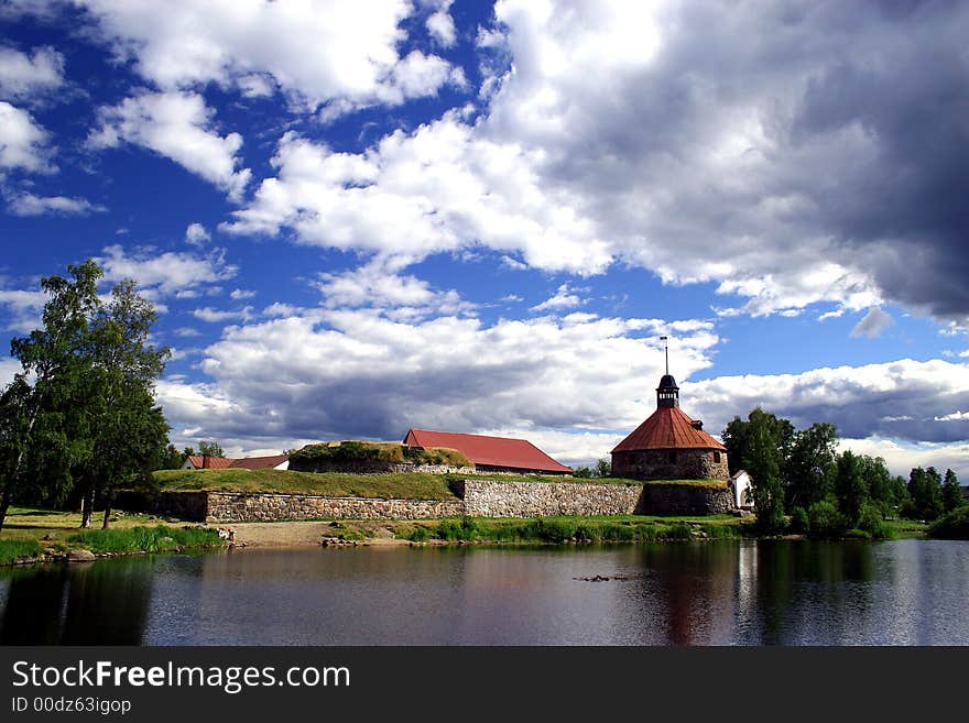 Travel to Kareliya by car. Vicinities lake Ladoga. An ancient Russian fortress. Travel to Kareliya by car. Vicinities lake Ladoga. An ancient Russian fortress.