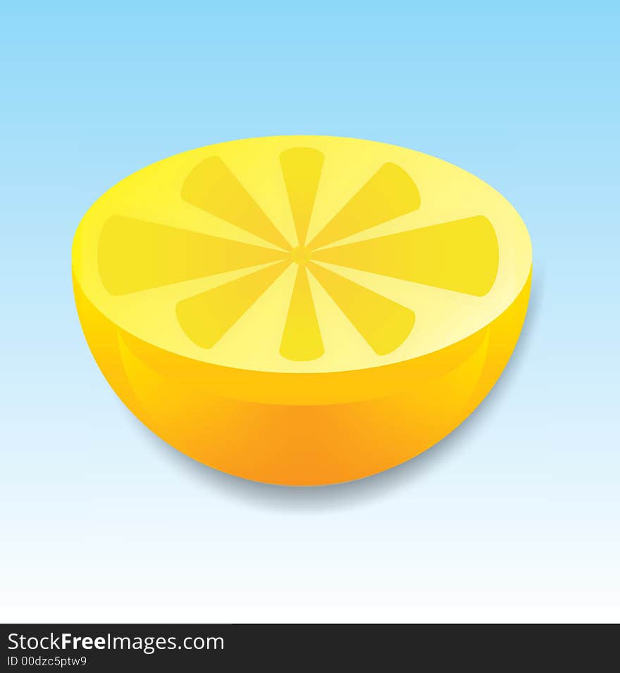 Yellow lemon made in CorelDraw X3