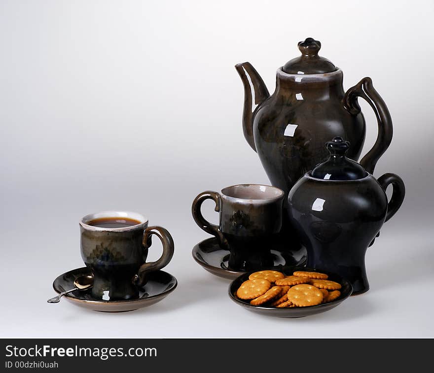 Ceramic tea set