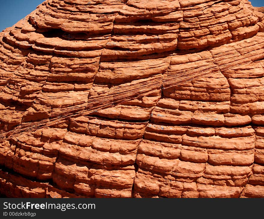 Red rock formations in the Valley of Fire