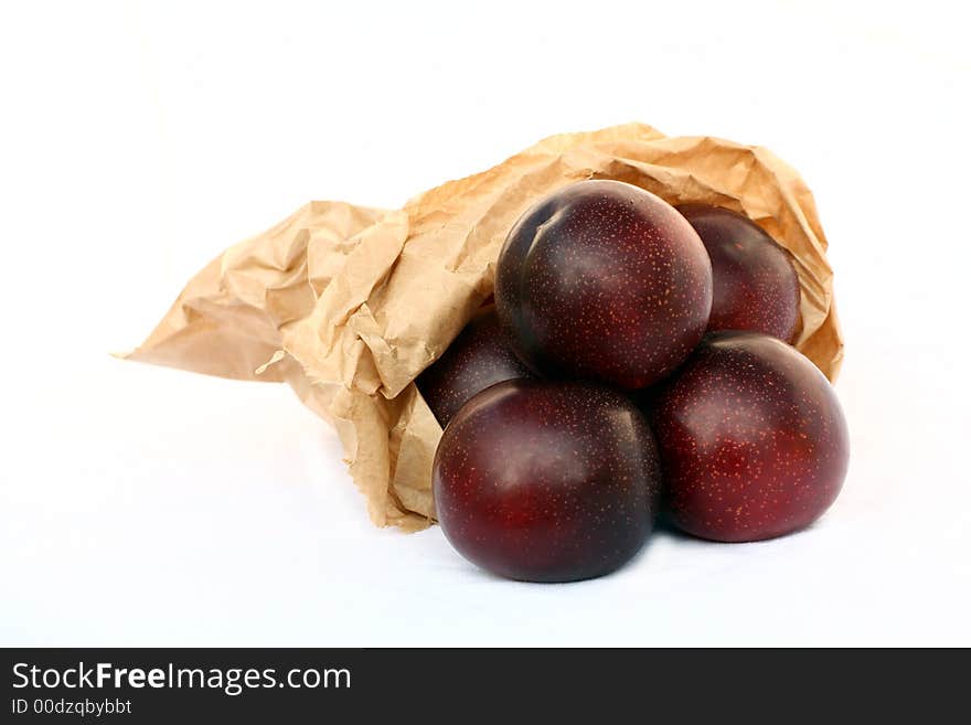 Paper-bag Plums.