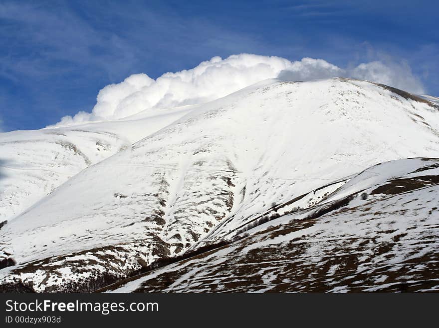 Castelluccio /winter landscape