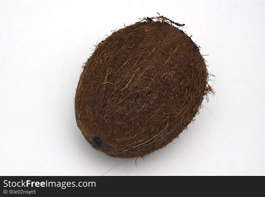 Coconut fruit isolated on a white background