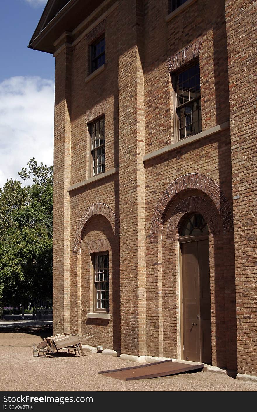 Old Brick Stone House In A Park In Sydney, Australia. Old Brick Stone House In A Park In Sydney, Australia