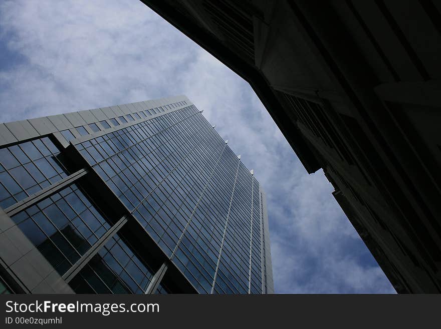 A modern office tower, Boston.