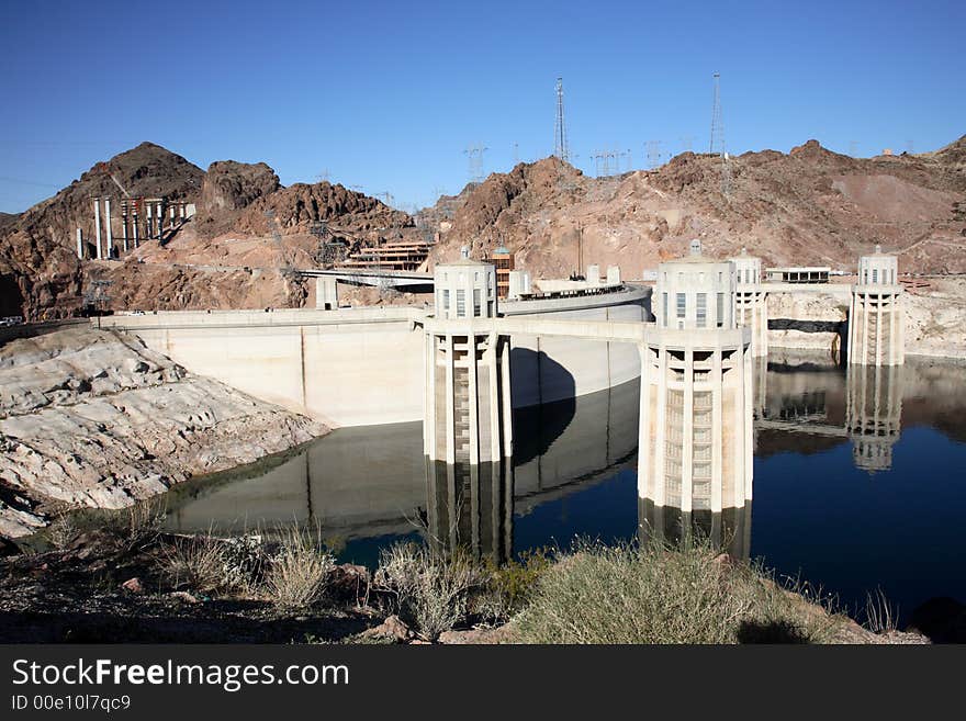 Hoover Dam Reflection from the Arizona Side