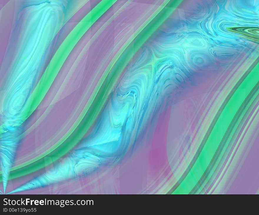 Multicoloured wavy curves, abstract background. Multicoloured wavy curves, abstract background