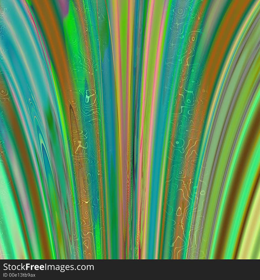 Multicoloured wavy curves, abstract background. Multicoloured wavy curves, abstract background