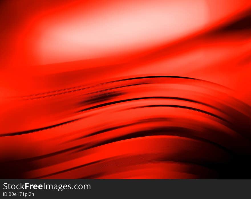 Abstract composition with flowing design