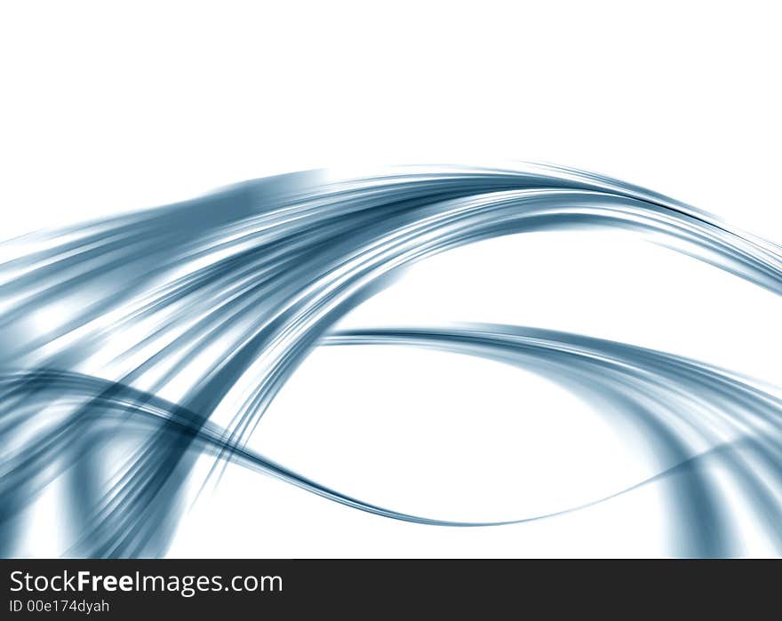 Abstract composition with flowing design