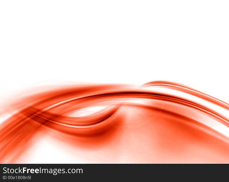 Abstract composition with flowing design