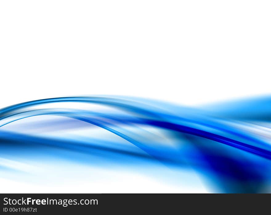 Abstract composition with flowing design